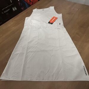 Merrell Striped Woven Dress Womens Small Gray Sleeveless Outdoor Hiking Pockets